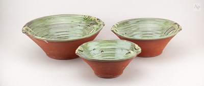 Lot 490 - PATIA DAVIS (born 1967); a nest of slipware...