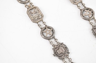Lot 2036 - MASONIC INTEREST; a George V hallmarked silver...