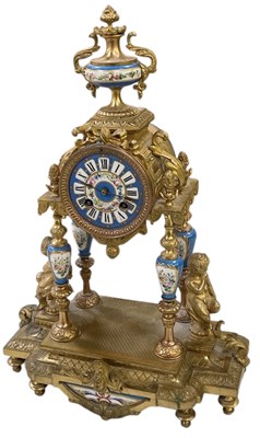 Lot 117 - A late 19th century French gilt metal and...