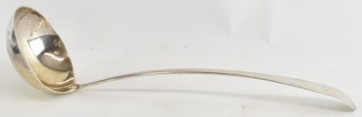 Lot 1109 - A George III hallmarked silver ladle,...