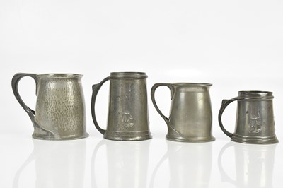 Lot 96 - ARCHIBALD KNOX FOR TUDERIC & ENGLISH PEWTER;...
