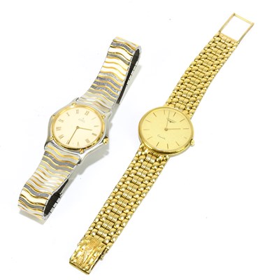 Lot 1649 - LONGINES; a gentleman's 9ct gold cased...