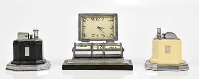 Lot 140 - RONSON; two Art Deco Touch-Tip US patent...