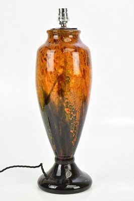 Lot 242 - ATTRIBUTED TO WMF IKORA; a large glass lamp,...