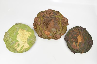 Lot 82 - ERNST WAHLISS; three Art Nouveau ceramic...