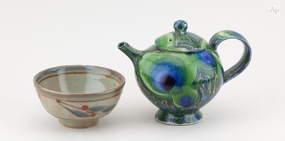 Lot 371 - Dartington Pottery; a stoneware teapot...