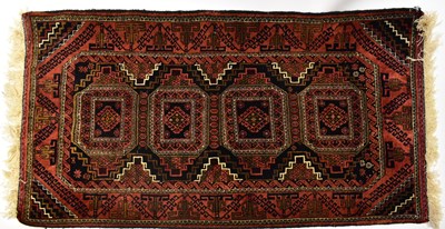 Lot 62 - Three rugs comprising a hand knotted silk...