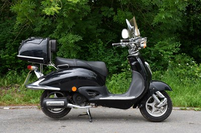 Lot 1306 - DIRECT BIKES; moped, 49cc, registration DX15...