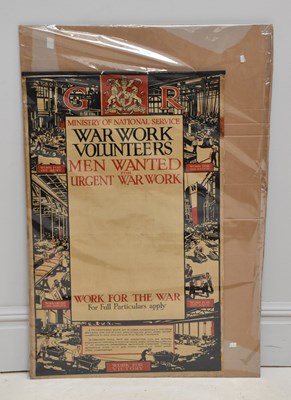 Lot 1206 - A rare inter-war original poster, 'Ministry of...