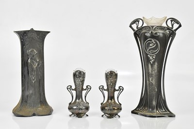 Lot 152 - WMF; a large twin handled Art Nouveau vase...