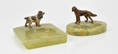 Lot 1550 - Two Art Deco cold painted bronze models of...