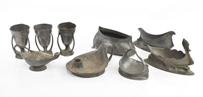 Lot 115 - KAYSERZINN; a collection of Arts & Crafts and...