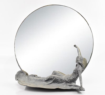 Lot 80 - An Art Nouveau dressing table mirror with...