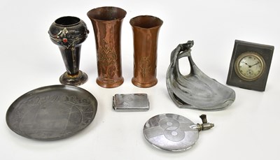Lot 178 - ATTRIBUTED TO ARCHIBALD KNOX FOR TUDRIC PEWTER;...