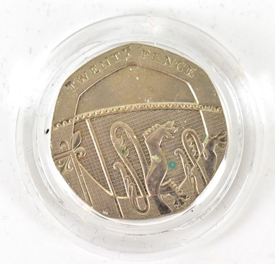Lot 954 - An Elizabeth II undated 20p coin (2009).