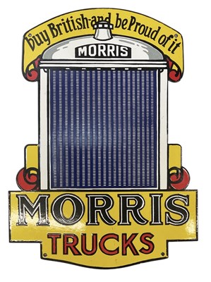 Lot 280 - A decorative enamelled advertising sign for...