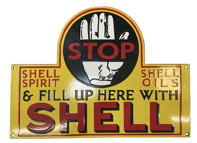 Lot 283 - A decorative enamelled advertising sign for...