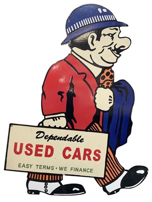 Lot 300 - A decorative enamelled advertising sign for...