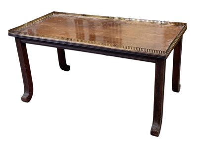 Lot 20 - An interesting circa 1900 mahogany rectangular...