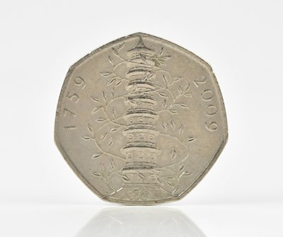 Lot 2507 - A Kew Gardens fifty pence coin, 2009.