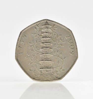 Lot 2499 - A Kew Gardens fifty pence coin, 2009.