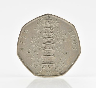 Lot 2503 - A Kew Gardens fifty pence coin, 2009.