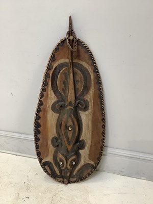 Lot 1505 - A Papua New Guinea painted and carved wooden...
