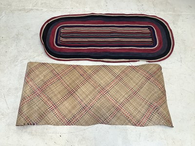 Lot 1544 - Two Papua New Guinea woven floor mats, larger...