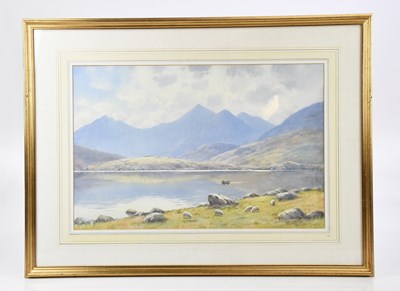 Lot 2595 - WARREN WILLIAMS; watercolour, mountainous...