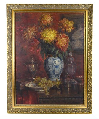 Lot 1403 - MARGUERITE DEILMAN; oil on canvas, still life
