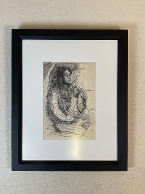 Lot 2299 - ROBERT OSCAR LENKIEWICZ (1941-2002); ink study,...