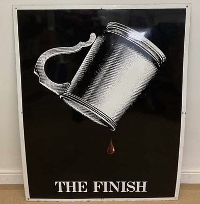 Lot 173 - DAN FERN; a late 20th century enamel pub sign,...