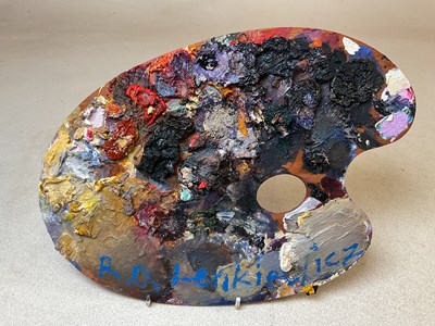 Lot 2242 - ROBERT OSCAR LENKIEWICZ (1941-2002); a palette...