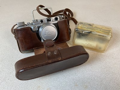 Lot 209 - LEICA; a 1935 Leica III camera, No. 172257,...