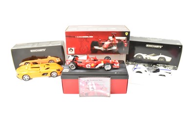 Lot 363 - MINICHAMPS; two boxed 1:18 scale model...