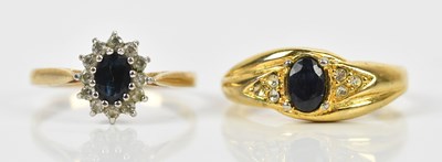 Lot 2497 - A 9ct yellow gold dress ring, set with a...