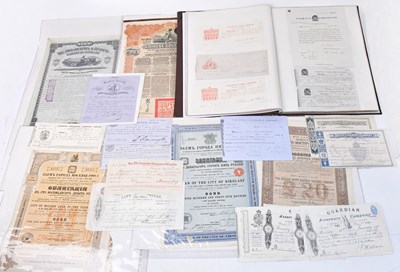 Lot 585 - A good collection of various bond and share...