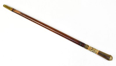Lot 875 - A mid-19th century short mahogany swagger...