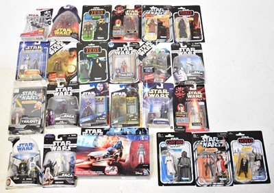 Lot 629 - STAR WARS; various collectible figures,...