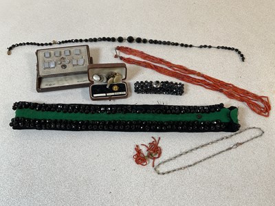 Lot 1010 - A cased set of sterling silver backed mother...