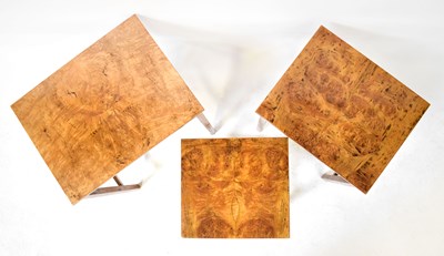 Lot 14 - An early 20th century burr satinwood nest of...