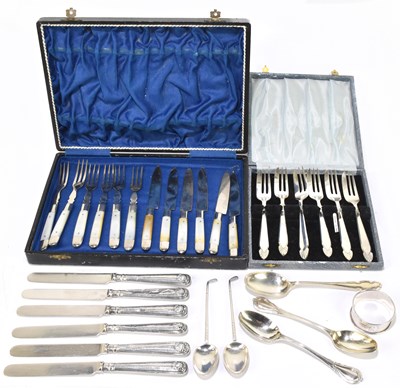 Lot 1150 - BARKER BROS; a pair of George VI hallmarked silver tea spoons