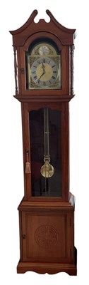 Lot 87 - A modern Chinese carved hardwood cased 'Tempus...