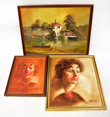 Lot 568 - KEITH ENGLISH (1935-2016); three oils on...