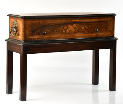 Lot 1289 - A good 19th century inlaid rosewood eight air...
