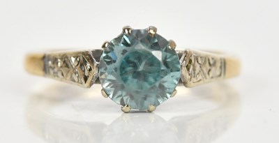 Lot 483 - A 9ct yellow and white gold dress ring set...