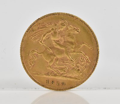 Lot 2493 - A George V half sovereign, 1913.