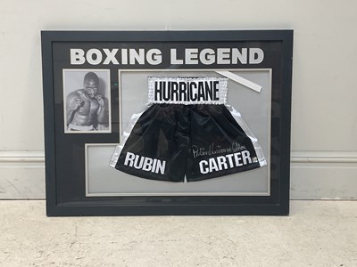Lot 1413 - RUBIN 'HURRICANE' CARTER; a pair of...