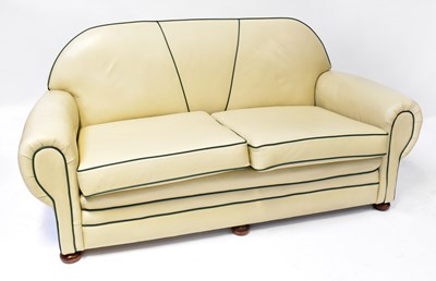 Lot 47 - An Art Deco two-seater settee, 85 x 189 x 97cm,...