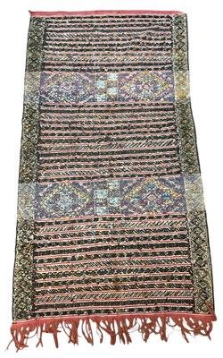 Lot 54 - A vintage Moroccan woollen kilim, with...